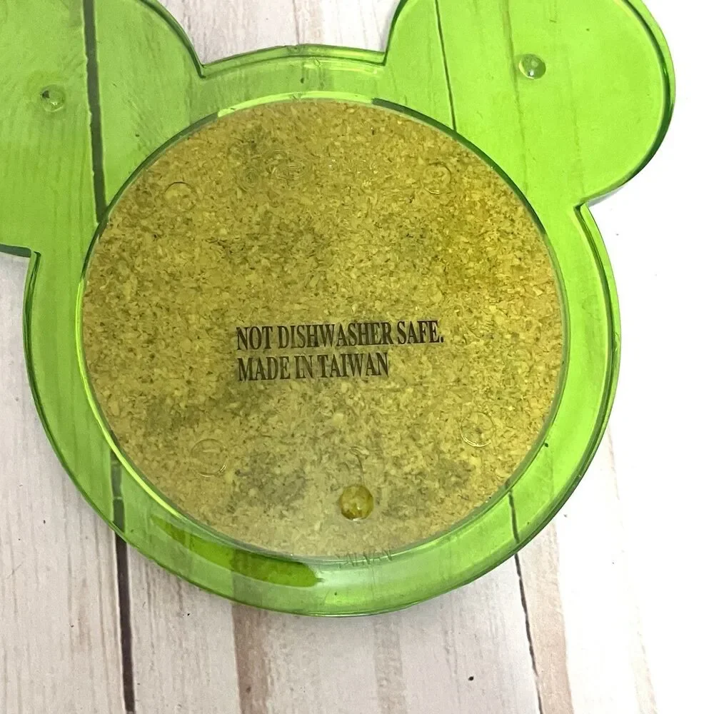 Disney Mickey Mouse Ears Colored Acrylic Cork Center Coasters Set of 3